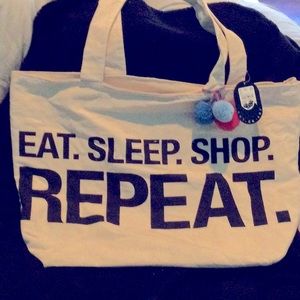 Final sale price❗️just reduced NWT cute neutral canvas tote bag